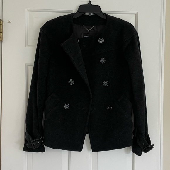 Charcoal Pea Coat by BCBG MaxAzria - Picture 2 of 10